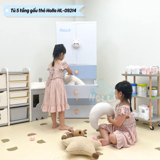 Tủ quần áo 5 tầng thỏ gấu Holla HL 09214 hàng chính hãng