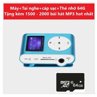 Máy Nghe Nhạc MP3 Mini -Tặng Kèm Tai Nghe