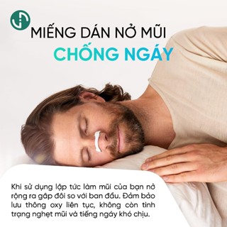 Oxybreathing - Miếng dán nở mũi chống ngáy, mở rộng đường thở