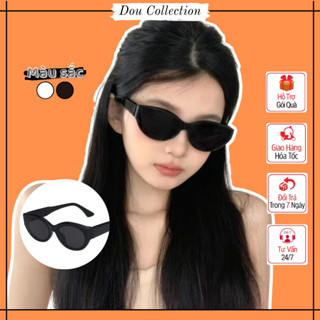  Kính Mát Unisex Kính Râm Chống Tia Cực Tím Gọng Nhựa Mắt Mèo Phong Cách Đường Phố Thời Trang Hàn Quốc - Mã MK051 