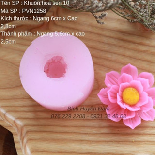 Khuôn silicon hoa sen 10
