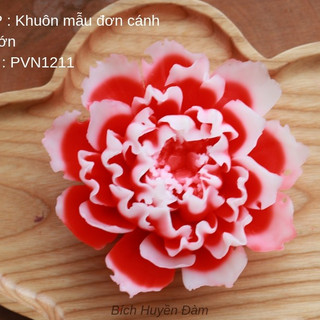 Khuôn silicon mẫu đơn cánh mỏng lớn