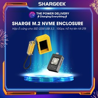 Hộp ổ cứng Sharge M.2 NVMe Enclosure dành cho SSD 2230 USB 3.2 , 10Gps, có quạt tản nhiệt chủ động, hỗ trợ lên tới 2TB