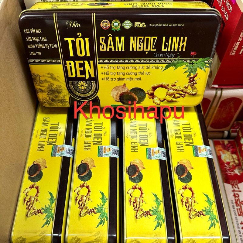 Viên uống tỏi đen Sâm Ngọc Linh Đông trùng hạ thảo Linh chi tăng cường sức khoẻ thể lực phục hồi sau ốm ăn ngủ ngon