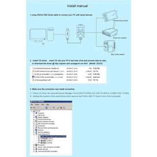 Cáp USB to Com RS232 DB9 Ugreen