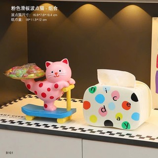 Set decor chú mèo trang trí phòng khách siêu đáng yêu - oder