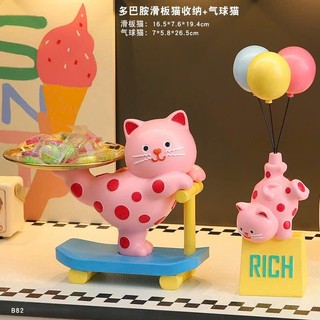 Set decor chú mèo trang trí phòng khách siêu đáng yêu - oder