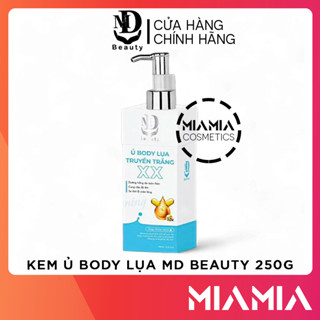 [Quà tặng 1 sợi dây thun] Kem Ủ Trắng Body Lụa MD Beauty Deep White Lotion 250ml Chính Hãng - Kem Dưỡng Da Body Sáng Mịn