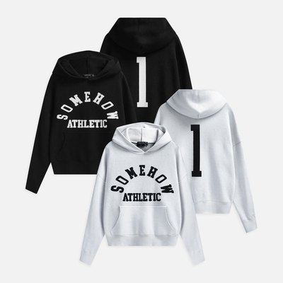 Áo Hoodie Nam Knit Athletic Black Grey, Chất Vải Len Dệt Thoải Mái, HD0008, SOME HOW STORE