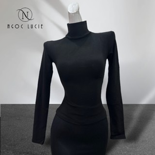 A169 - Áo Cổ Lọ Tay Dài Vải Bozip Cho Mùa Thu Đông - Ngọc Lucie