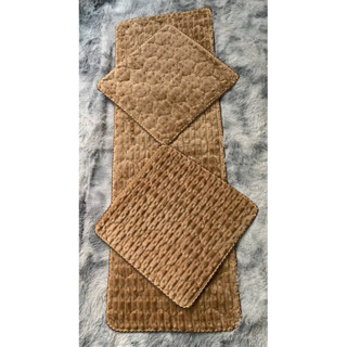 Thảm trải ghế sofa gỗ -Bộ trải ghế lông thỏ trang trí phòng khách , Bộ thảm trải trên ghế gỗ dày dặn chống trơn trượt