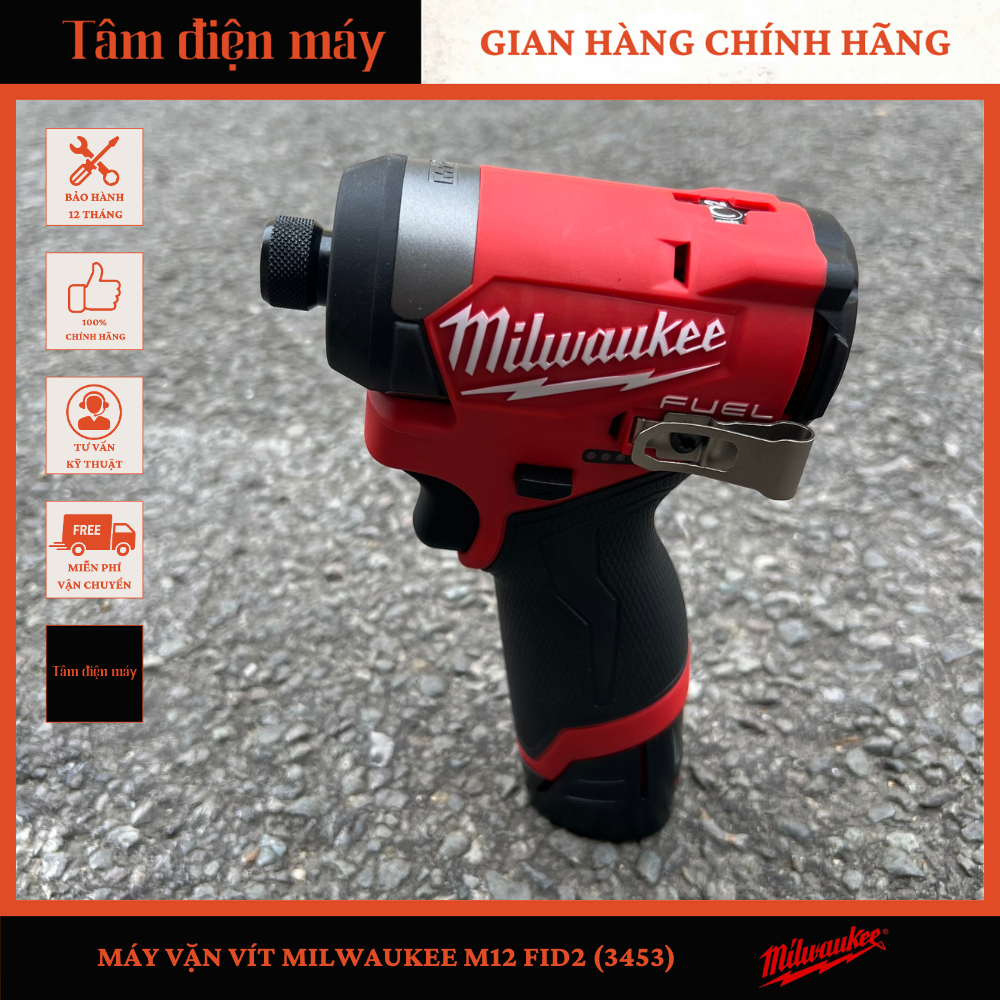 [CHÍNH HÃNG] Máy vặn vít MILWAUKEE M12 FID2 (3453)