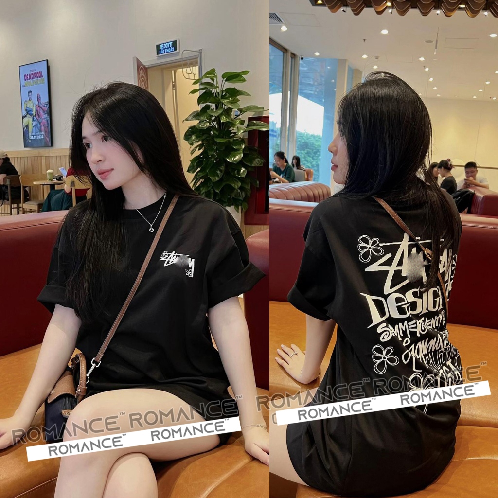 Áo Thun  Design Nam Nữ ROMANCE STUDIO Form Rộng Chất Vải Cotton 260GSM Cao Cấp Full Tag Mác