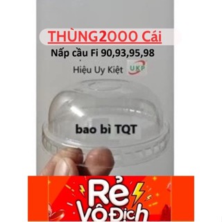 [Sỉ THÙNG 2000 Cái] Nắp Cầu 95, 93, 98, 90 Đậy Ly Nhựa  90, 93,98, 95mm, Hàng chính Hãng Uy Kiệt (UKP), Hàng Như Hình