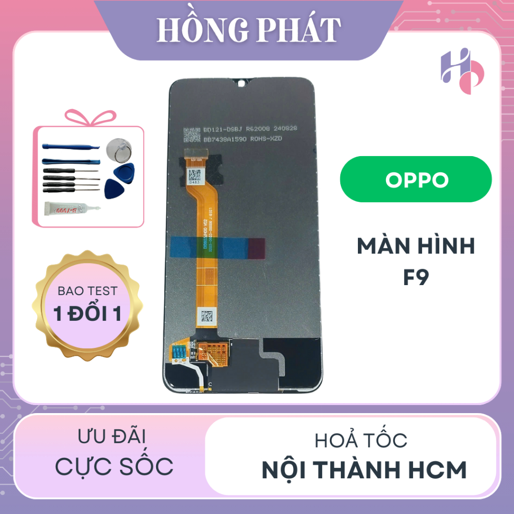 MÀN HÌNH THAY THẾ OPPO F9 / REALME 2 PRO (Tặng keo dán và bộ sửa)