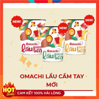 Combo 12 Ly Mì Omachi Lẩu Cầm Tay Lẩu Ngêu Nấm Rong Biển/ Lẩu Tomyum Hải Sản/ Lẩu Tôm Hùm Phô Mai Trộn 63h