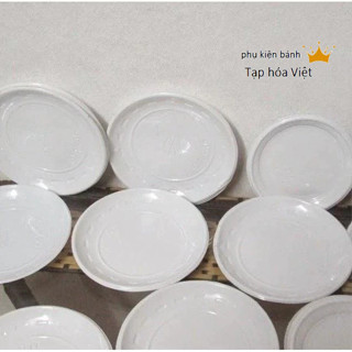 [Tròn TO] Bịch 1000 đĩa nhựa dùng 1 lần pi 14.5Cm, đĩa nhựa ăn bánh sinh nhật