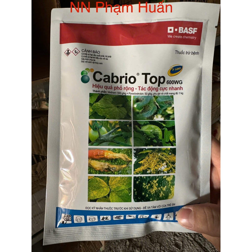 Thuốc trừ bệnh Cabrio Top 600wp (gói 100gr) dùng cho các loại cây trồng