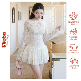 Váy hot girl đi tiệc S'suba Clothing thiết kế ôm body đính nơ chân váy bồng có bảo hộ hẹn hò dạo phố sang chảnh quyến rũ