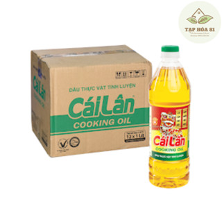 Giá sỉ 1 Thùng 12 chai - Dầu ăn Cái Lân 1 Lít hỗ trợ cho khách làm từ thiện chương trình khuyến mãi
