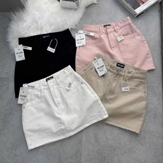 [CVJN2040] CHÂN VÁY JEANS NỮ LƯNG CAO TÚI XẺ VUÔNG LAI CUỐN LÓT QUẦN MÀU TRẮNG ĐEN HỒNG KEM CỰC HOT HIT XỊN SÒ