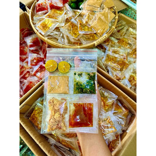 Combo Sỉ 10 Bịch Banh Tráng Tự Trộn Phơi Sương / Ủ Bơ Muối Tôm Nhuyễn Sặc Cay Kèm Gia Vị Siêu Ngon