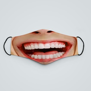 Khẩu Trang Mặt Người Miệng Cười To Nhảy Trong Bar Trung Quốc Đội Mũ Bảo Hiểm Phụ Kiện Nam