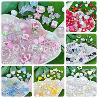 Gói 25g charm mix ngẫu nhiên dùng xỏ dây đeo điện thoại, túi xách, dây đeo gấu bông, baby three