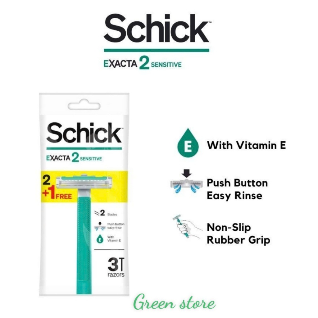 Combo 03 cây dao cạo Schick Exacta 2 Sensitive