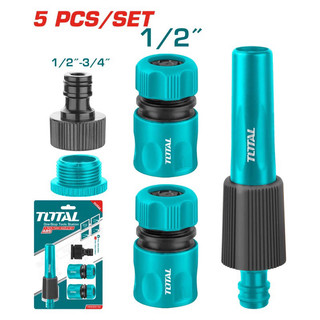SL CÓ HẠN - TOTAL - THHCS05122-- Bộ vòi xịt kèm đầu nối ống 1/2 inch 5 chi tiết