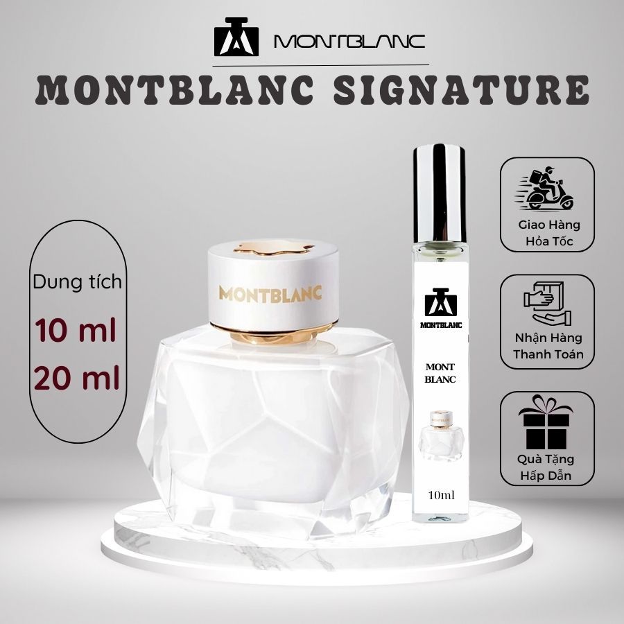 Nước Hoa Nữ MontBlanc Signature hương kem vani, nhẹ nhàng, nữ tính, baby - Montblanc Perfume