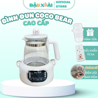   BẢN CÓ ĐIỀU KHIỂN  Bình đun nước pha sữa đa chức năng Coco Bear có điều khiển có đèn led buổi tối Đậu Xoài Cho Bé 