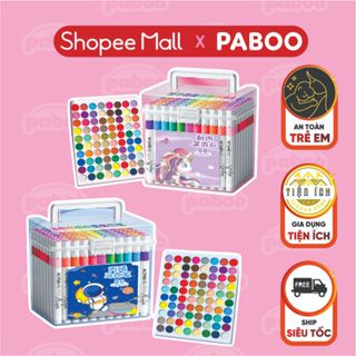  Bút màu acrylic PABOO màu sắc tươi sáng đa dạng cao cấp vẽ lên mọi bề mặt cho bé thỏa sức sáng tạo 