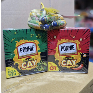 Xúc Xích Ponnie Cay vị Hoa Tiêu/ vị Ớt /Heo Cao Bồi Nhân Phô Mai Nguyên Bản