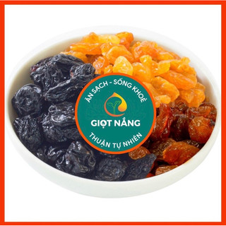 Nho khô mix 3 màu dinh dưỡng ít đường loại 1 premium 250g trái cây sấy dẻo từ Nông sản Giọt Nắng
