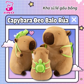 Capybara đeo balo rùa size đại 90cm - 120cm Thú Nhồi Bông Đồ Chơi Thú Bông Toy