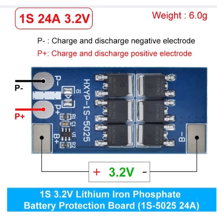 Mạch Bảo Vệ Pin Sạc Lithium 1S 15A 24A 3.7V Lipo4 18650 4.2V Tiện Dụng