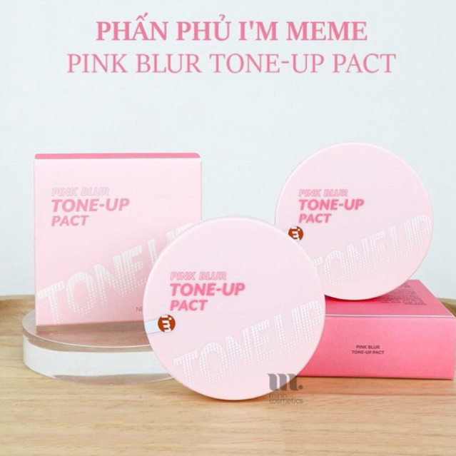 [AUTH 100%] PHẤN PHỦ MEME PINK BLUR TONE UP PACT