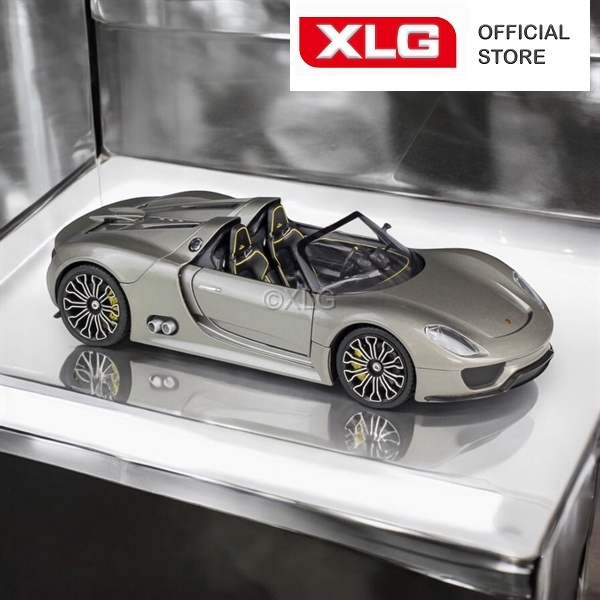 Mô hình xe Porsche 918 Spyder Concept 1:24 Convertible Gray bằng hợp kim cao cấp