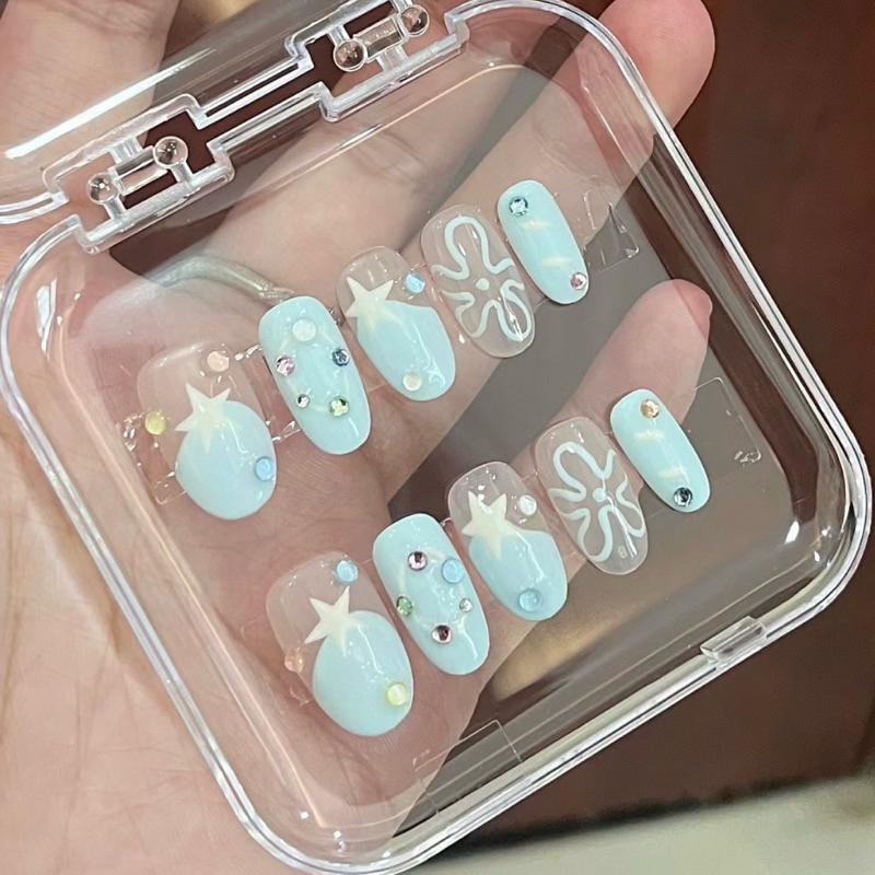 Nailbox Xanh Phối Đá U95