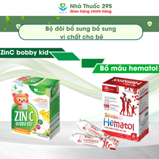 Combo kẽm zinc và bổ máu hematol DANIPHARM Bộ đôi bổ sung vi chất cho bé từ 6 tháng tuổi