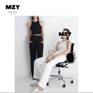 Quần dài ống suông MZY - Q01, dài 100cm, chất vải Gold Hàn cao cấp.