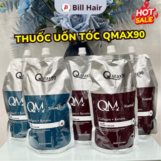 Thuốc uốn tóc Qmax90 cao cấp không quan tâm mềm hóa, được hỗ trợ kỹ thuật 24/7 | Bill Hair, Billhair