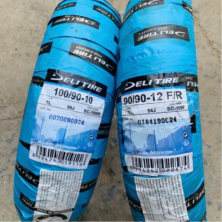 (90/90-12 & 100/90-10) Vỏ Deli Tire size 90/90-12 và 100/90-10 cho Lead 125, SCR 110, Latte, Aczuro 