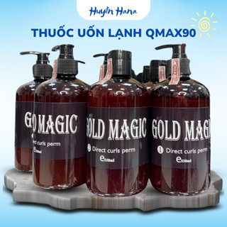 Thuốc uốn lạnh Gold Magic Qmax90, Thuốc uốn tóc đa năng siêu xoăn, sóng căng, không xù | Huyenhana