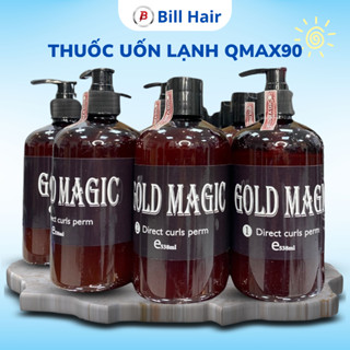 Thuốc uốn lạnh Gold Magic Qmax90, Thuốc uốn tóc đa năng siêu xoăn, siêu dưỡng | Bill Hair, Billhair