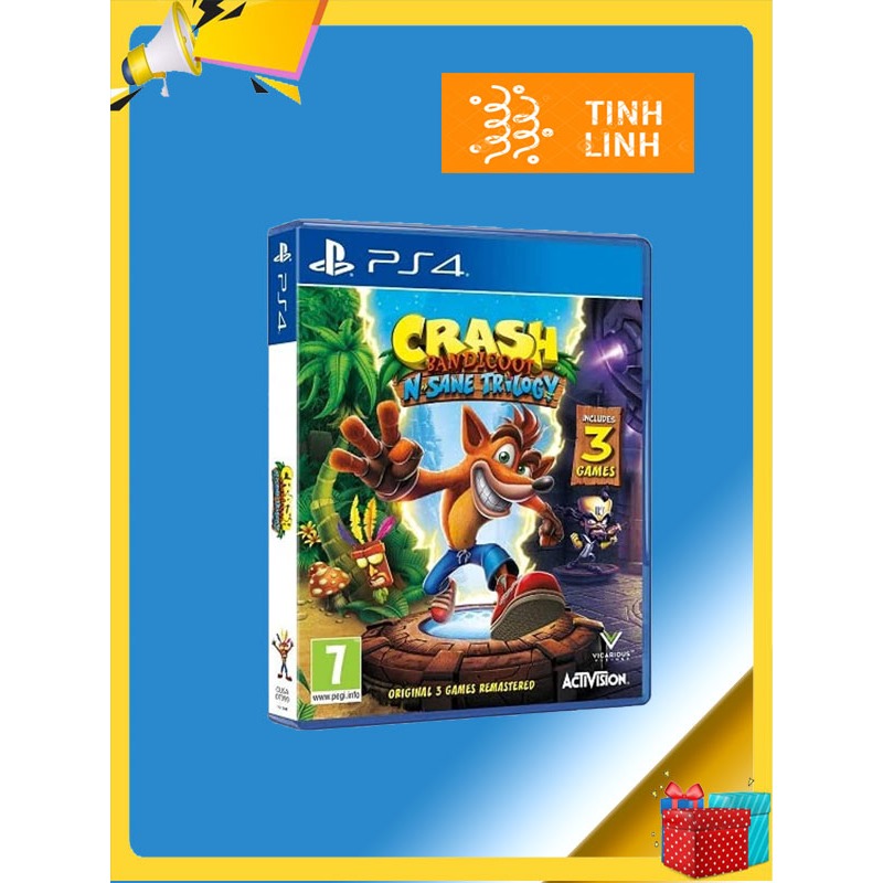 Đĩa Game PS4 Crash Bandicoot N.Sane Trilogy