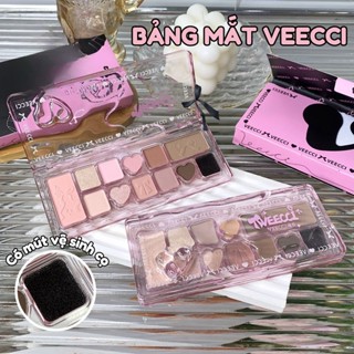 [VEECCI] Bảng Phấn Mắt Ô Ballet Nơ Lụa Hồng Đen