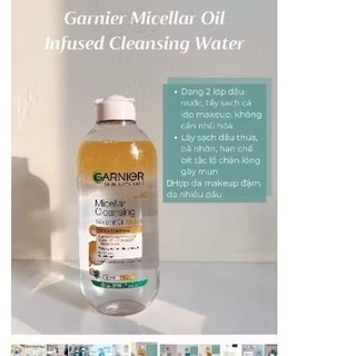 Nước tẩy trang Garnier Micellar.