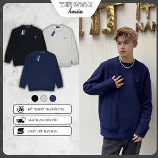 Áo SWEETER Rap Lau ren - Áo Phông Tay Dài nam nữ Form rộng Chất Cotton Lót Nỉ Bông Unisex